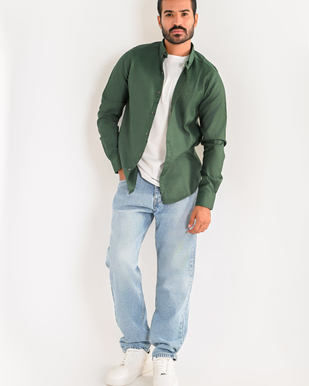 Plain Olive Green Shirt