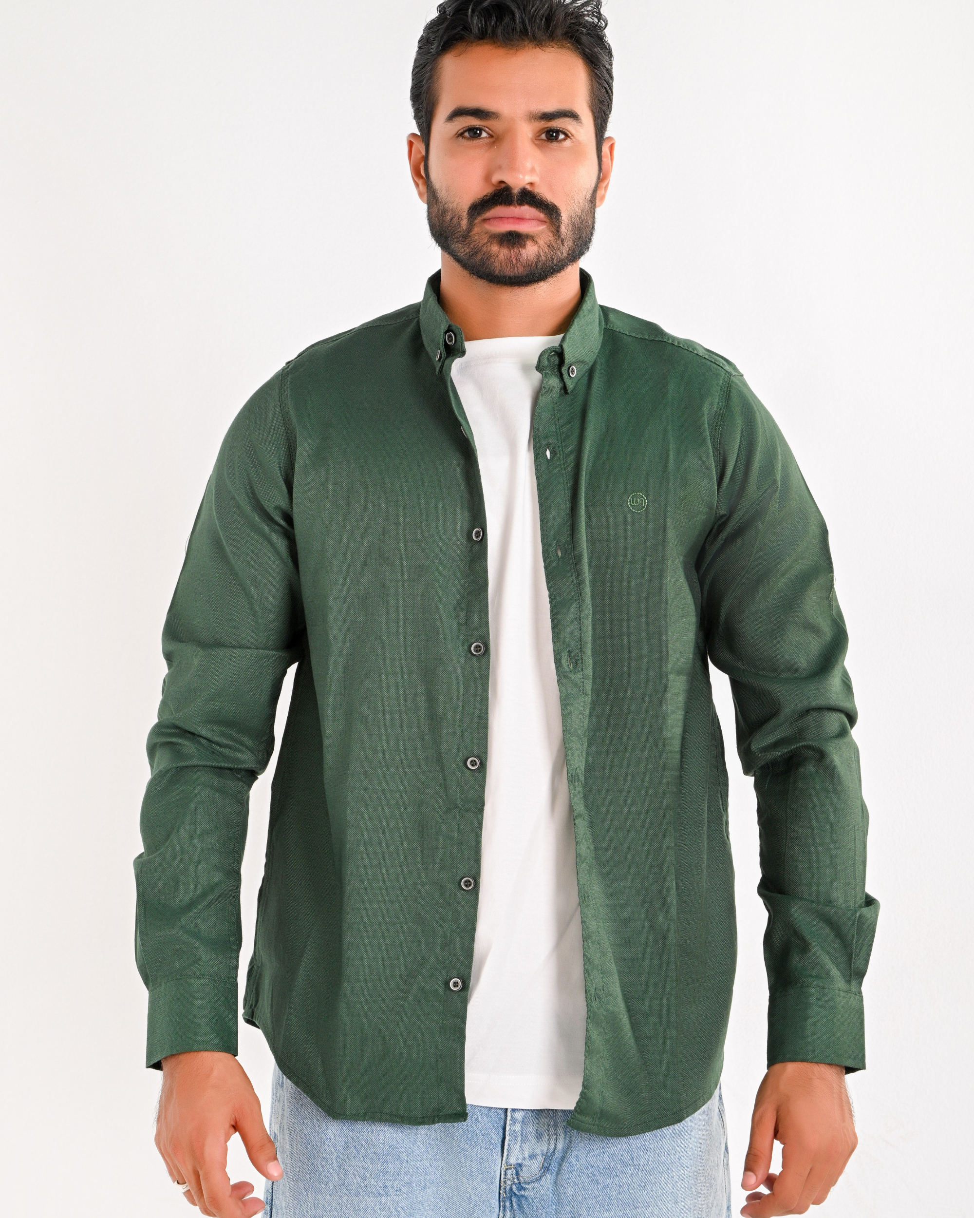 Plain Olive Green Shirt