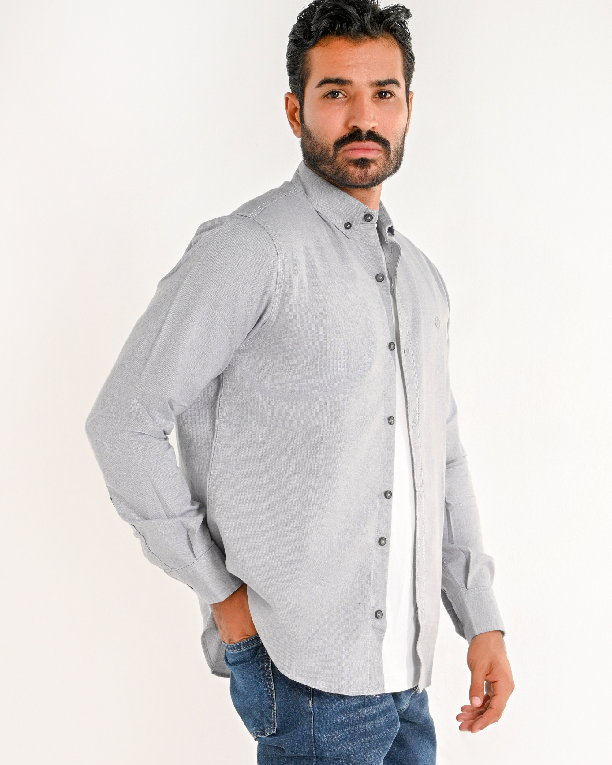 Plain Light Gray Shirt